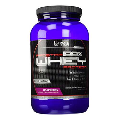 Протеин Ultimate Nutrition Prostar 100% Whey Protein 900 г Raspberry в Интерспорт
