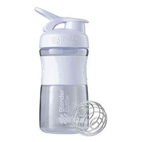 Шейкер Blender Bottle SportMixer 1 кам. 591 мл белый в Интерспорт