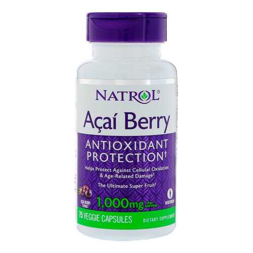Антиоксидант Natrol AcaiBerry 60 75 капс. в Интерспорт