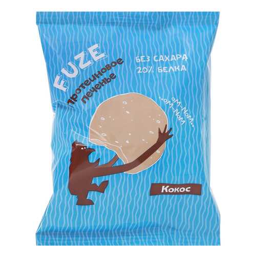 Печенье PureProtein Fuze Cookies 640 г 16 шт. кокос в Интерспорт