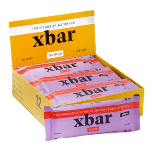 Протеиновый батончик Vasco Xbar Ягодный пирог в Интерспорт
