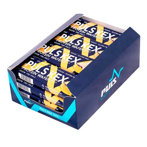 Puls Nutrition Вафли Puls KEX 33% protein 40 г, 16 шт, вкус: ваниль в Интерспорт