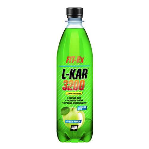 FIT-Rx Fit-RX L-карнитин L-Kar 3200, 500 мл, вкус: зеленое яблоко в Интерспорт