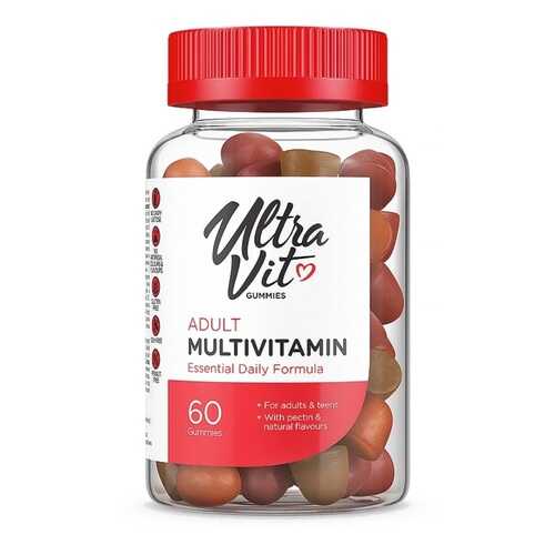 UltraVit Gummies Adult Multivitamin, 60 таб, вкус: апельсин-ваниль в Интерспорт