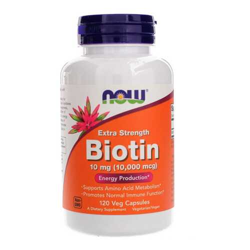 Витамин B7 NOW Sports Biotin 10000 120 капсул в Интерспорт