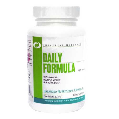 Витаминно-минеральный комплекс Universal Nutrition Daily Formula 100 таблеток в Интерспорт