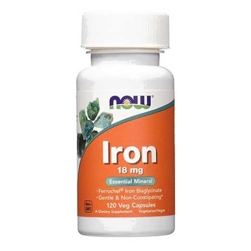 Железо NOW Sports Iron 120 капсул в Интерспорт