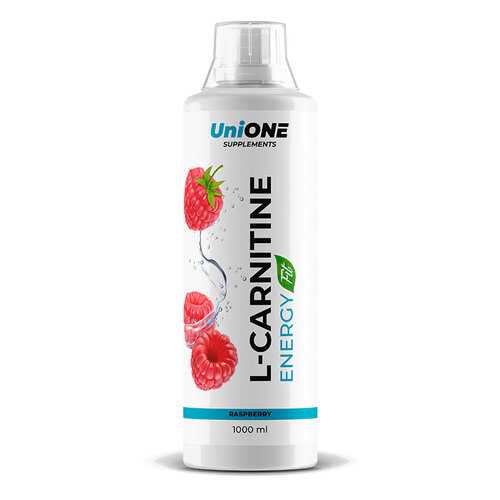 Л-карнитин и гуарана UniONE L-Carnitine Energy Малина (1000 мл) в Интерспорт