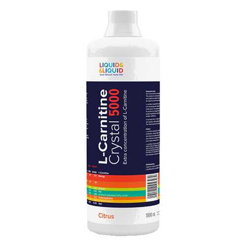 Liquid&Liquid L-Carnitine Crystal 5000, 1000 мл, Citrus в Интерспорт