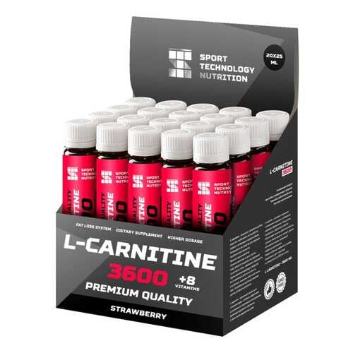 Sport Technology Nutrition L-Carnitine 3600, 20 амп, вкус: клубника в Интерспорт