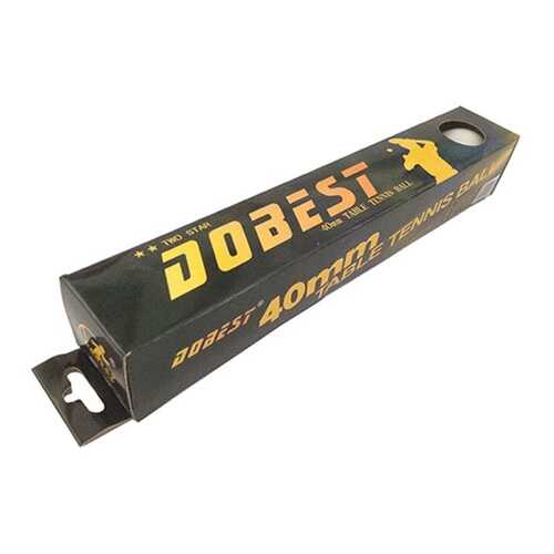 Мяч для настольного тенниса DoBest BA-02 2** 6 шт., белый в Интерспорт