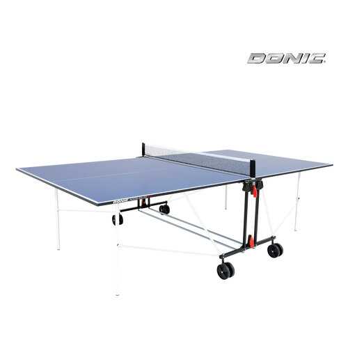 Теннисный стол Donic Indoor Roller Sun голубой, с сеткой в Интерспорт