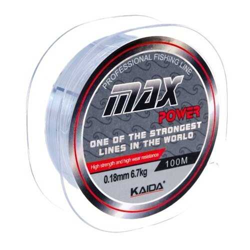 Леска Max Power Kaida 0.18 мм 6,7 кг в Интерспорт
