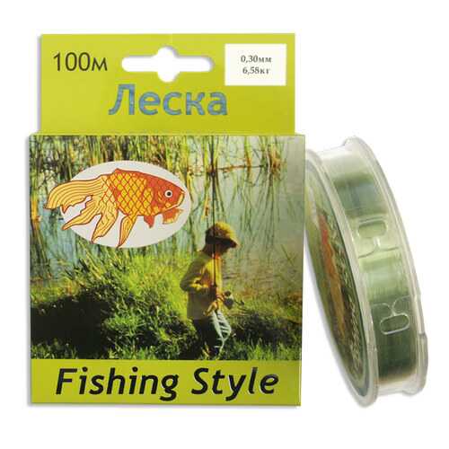 Леска монофильная Fishing Style RL2914 0,3 мм, 100 м, 6,58 кг в Интерспорт