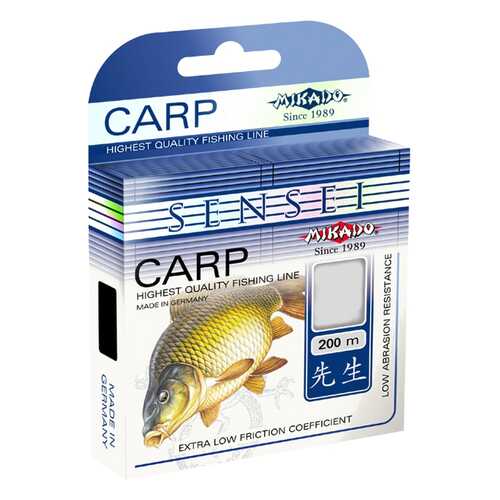 Леска монофильная Mikado Sensei Carp 0,32 мм, 200 м, 11,7 кг в Интерспорт