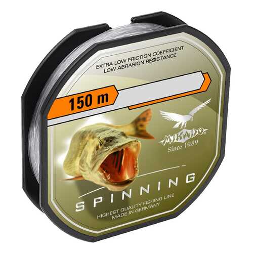 Леска монофильная Mikado Spinning 0,3 мм, 150 м, 9,7 кг в Интерспорт