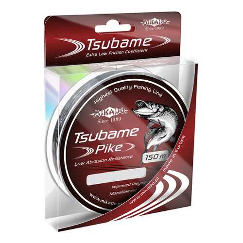 Леска монофильная Mikado Tsubame Pike 0,16 мм, 150 м, 4,4 кг в Интерспорт
