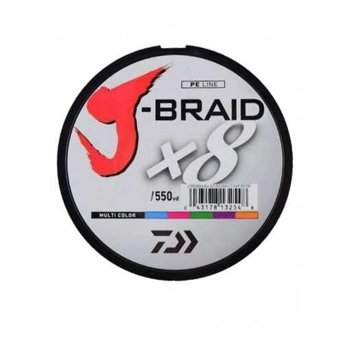 Леска плетеная Daiwa J-Braid X8 300м 0,20мм мультиколор в Интерспорт