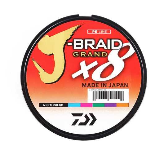 Леска плетеная J-BRAID GRAND X8 MULTICOLOR 150m в Интерспорт