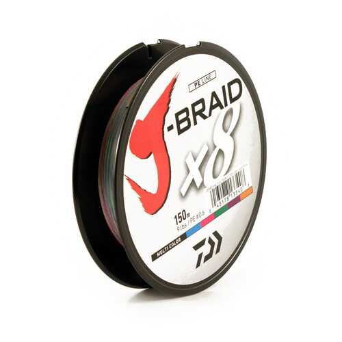 Леска плетеная J-Braid X8 мультиколор 150m в Интерспорт