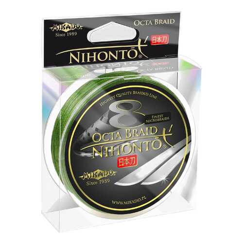 Леска плетеная Mikado Nihonto Octa 0,16 мм, 150 м, 12,9 кг green в Интерспорт