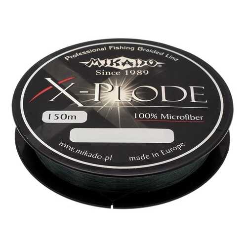 Леска плетеная Mikado X-Plode 0,06 мм, 150 м, 4,4 кг black в Интерспорт