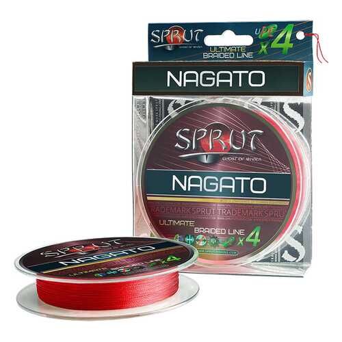 Леска плетеная Sprut Nagato Hard Ultimate x4 Hot Red 95 м, 0,23 мм, 17,8 кг в Интерспорт