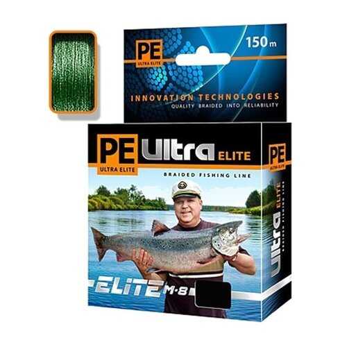 Плетеный шнур PE ULTRA ELITE M-8 Dark Green 150 м в Интерспорт