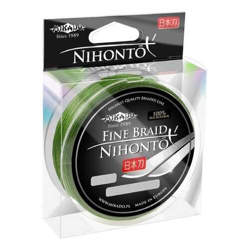 Шнур плетёный Mikado Nihonto Fine Braid Green 0,06 мм/150 м в Интерспорт