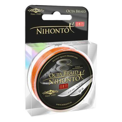 Шнур плетеный Mikado Nihonto Octa 0,18 мм, 150 м, 16,4 кг в Интерспорт