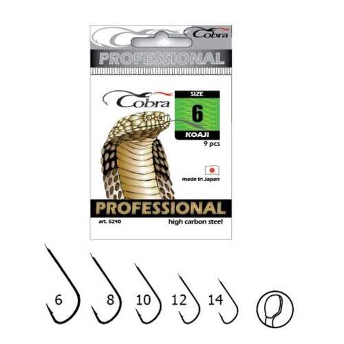 Рыболовные крючки Cobra Pro Koaji №12, 10 шт. в Интерспорт