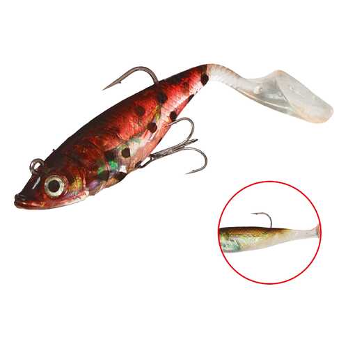 Виброхвост оснащенный Mikado Crystal Fish WXH-66 20 см, 69, 2 шт. в Интерспорт