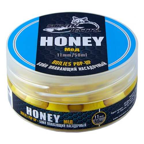 Бойлы насадочные плавающие Sonik Baits Honey Fluo Pop-ups, 11 мм, 50 мл в Интерспорт