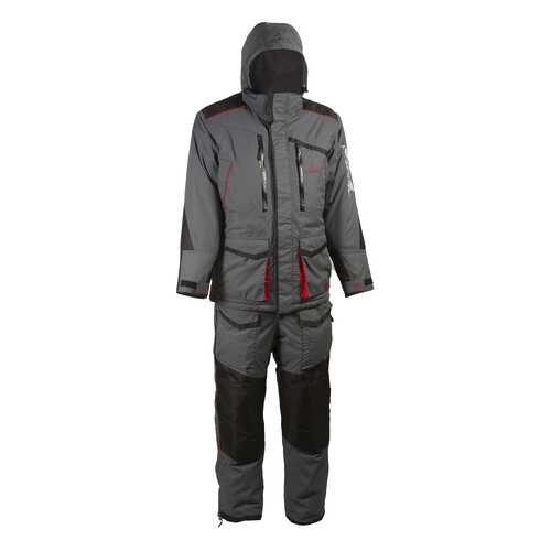 Костюм для рыбалки Huntsman Siberia, серый/черный, 44-46 RU, 166-174 см в Интерспорт