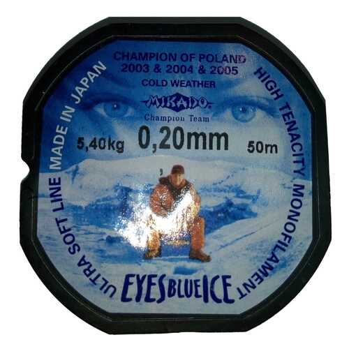 Леска монофильная Mikado Eyes Blue Ice 0,2 мм, 50 м, 5,4 кг в Интерспорт