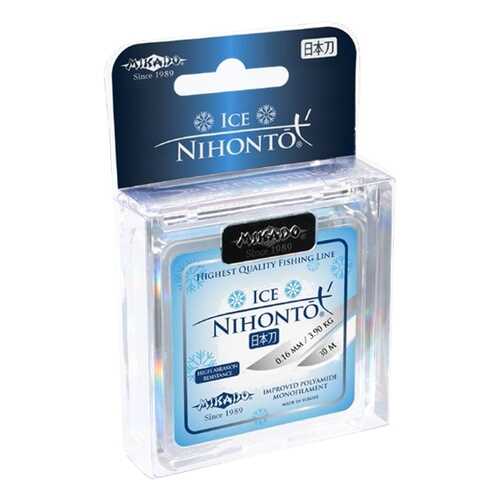 Леска монофильная Mikado Nihonto Ice 0,16 мм, 30 м, 3,9 кг в Интерспорт
