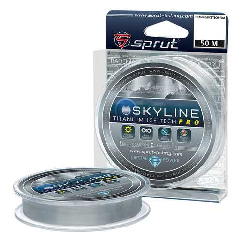 Леска монофильная Sprut Skyline IceTech Pro Titanium 50 м, 0,185 мм, 5,85 кг в Интерспорт