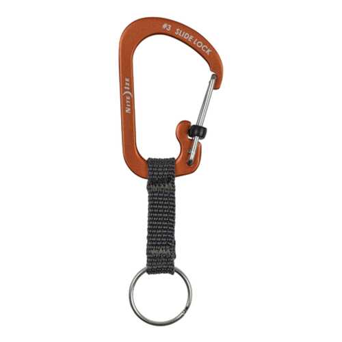 Карабин Nite Ize SlideLock Key Ring #3 CSLAW3-19-R6 Aluminum Orange в Интерспорт