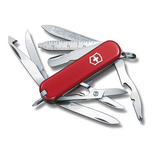 Мультитул-брелок Victorinox MiniChamp 0.6385 58 мм красный, 16 функций в Интерспорт
