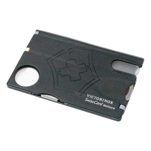 Мультитул швейцарская карточка Victorinox SwissCard Nailcare 13 функций Черный в Интерспорт