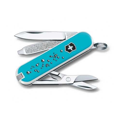 Мультитул Victorinox Blob 0.6223.L1309 58 мм голубой, 7 функций в Интерспорт