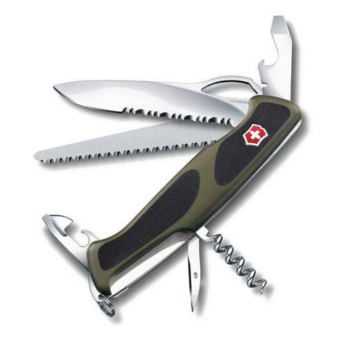 Мультитул Victorinox RangerGrip 179 0.9563.MWC4 130 мм зеленый, 12 функций в Интерспорт