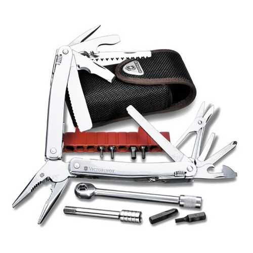 Мультитул Victorinox SwissTool Spirit Plus 3.0239.N 105 мм серебристый, 39 функций в Интерспорт