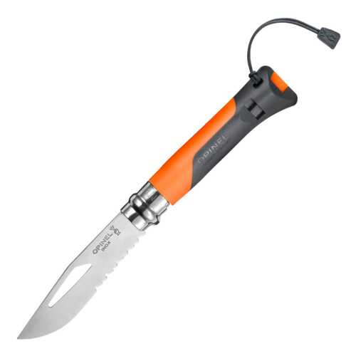 Туристический нож Opinel 001577 №8 Specialist Outdoor Tangerine в Интерспорт