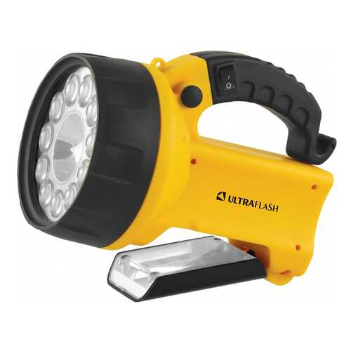 Туристический фонарь Camelion Ultraflash Akku Profi LEDUF3753LED желтый/черный, 3 режима в Интерспорт