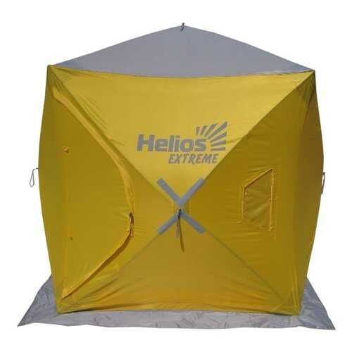 Палатка-автомат Helios Extreme двухместная желтая/серая в Интерспорт