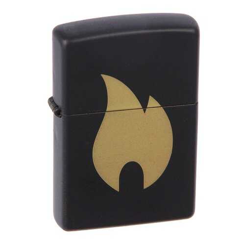 Зажигалка Zippo 218 Flame Chromed Black Matte в Интерспорт