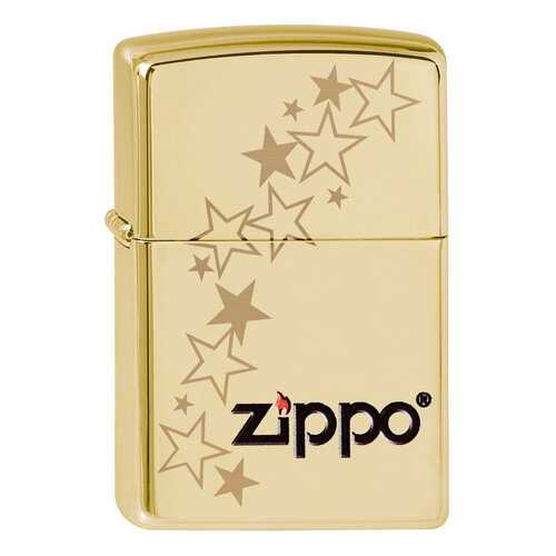 Зажигалка Zippo Classic 254B Zippo Stars High Polish Brass в Интерспорт