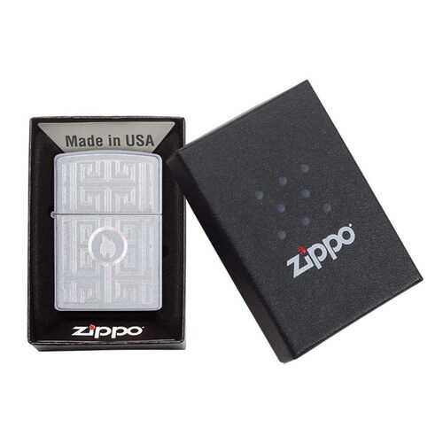 Зажигалка Zippo Labyrinth Satin Chrome в Интерспорт