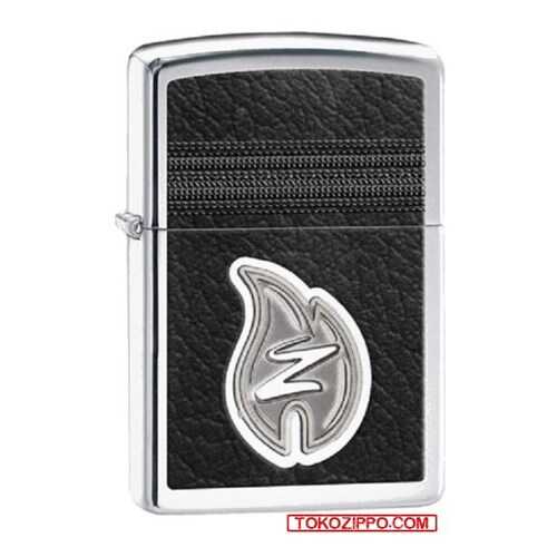 Зажигалка Zippo Leather Stitching with Z 28800 High Polish Chrome в Интерспорт